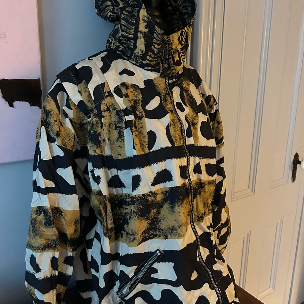 Obermeyer Lightweight Ski Patterned Zip Up Jacket - image 3